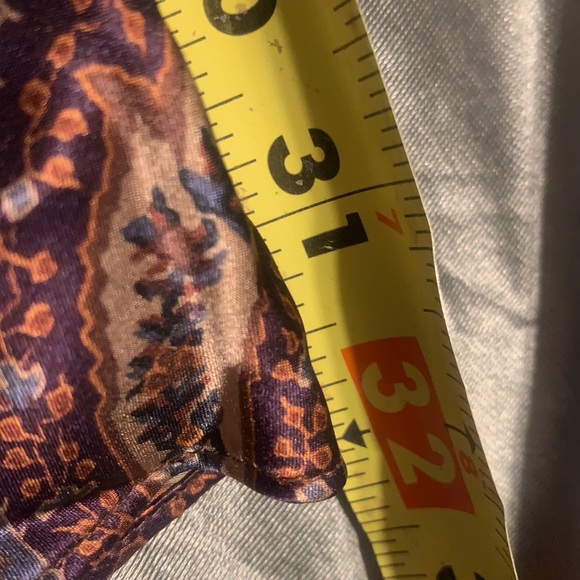 RALPH LAUREN SILK PAISLEY SLIP SKIRT TULIP BROWN 4P - Picture 12 of 16